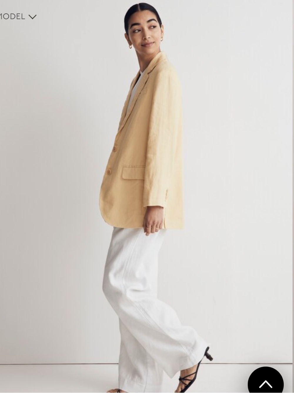 Madewell The Oversized Blazer in 100% Linen